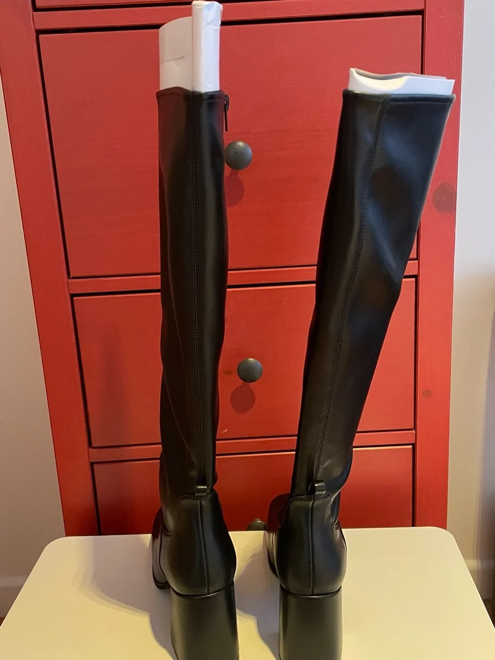 JEFFREY CAMPBELL HOT LAVA BOOTS SIZE 10 COLOR BLACK